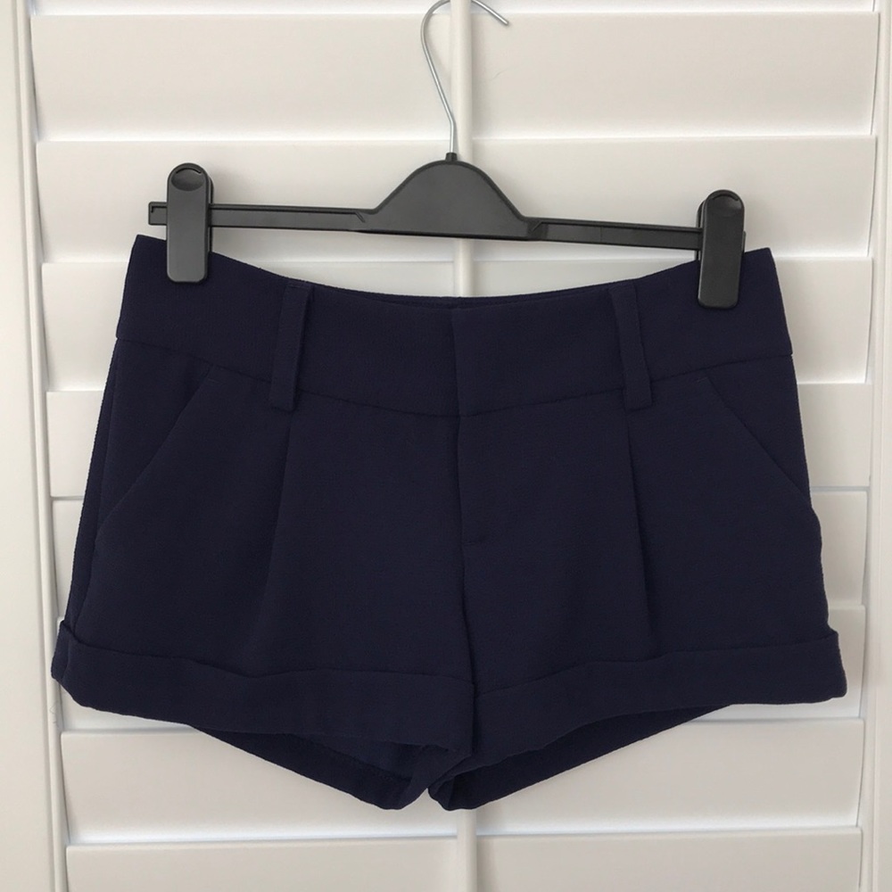Alice and Olivia Navy Party shorts!